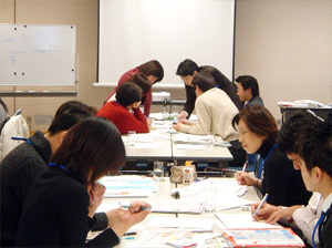 写真:集団研修のようす